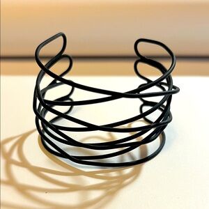 Black Wire Cuff Bracelet